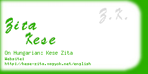 zita kese business card